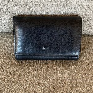 Will Leather Goods black cobbled leather wallet